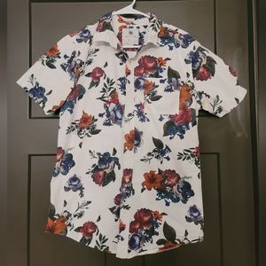 On The Byas Urban Outfitters floral button down